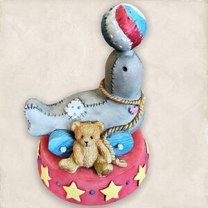 Vintage Cherished Teddies Seal”Seal of Friendship” Limited Edition 1995